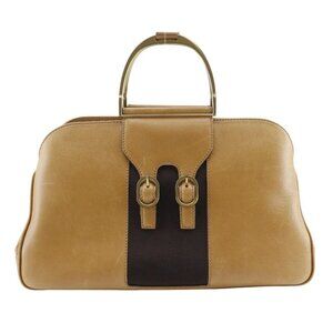 GUCCI Old Gucci Handbag vintage Brown Calfskin Women